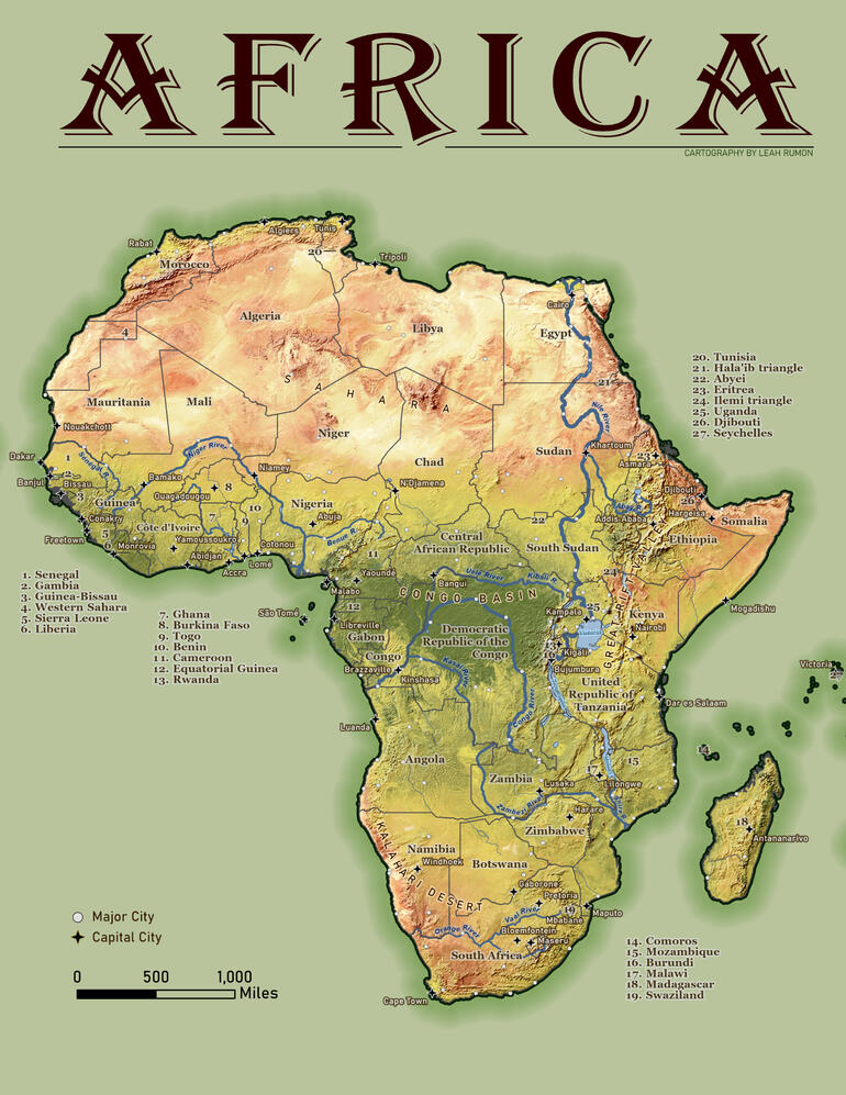 UMN Cartography: Countries, Cities and Landscapes of Africa