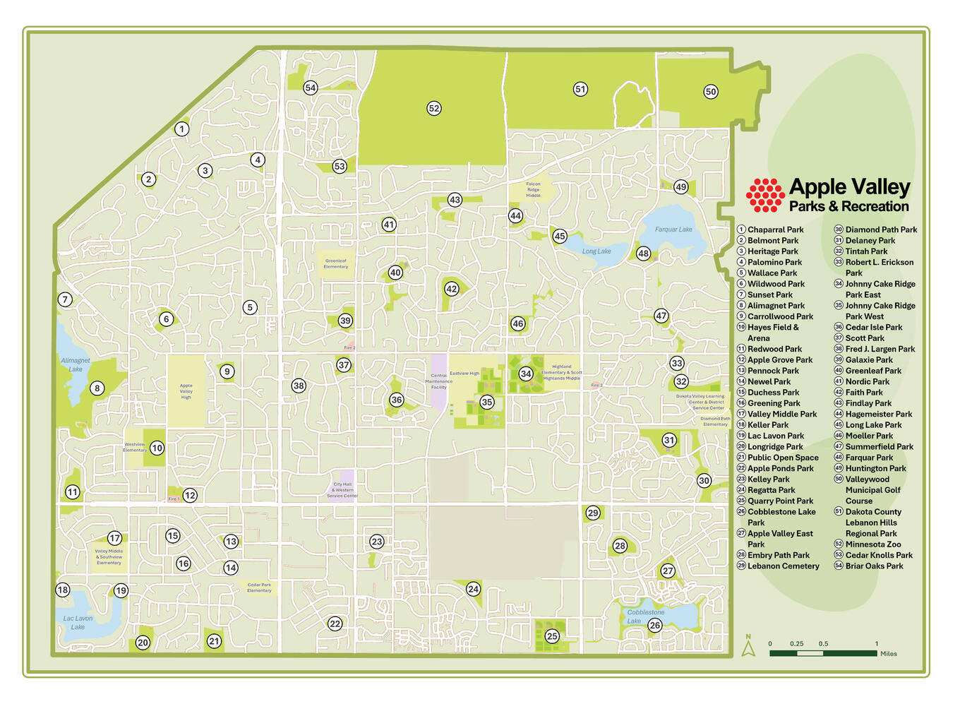 Park Map - City of Apple Valley